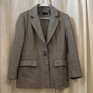 Zara Women's Classic Gray Blazer